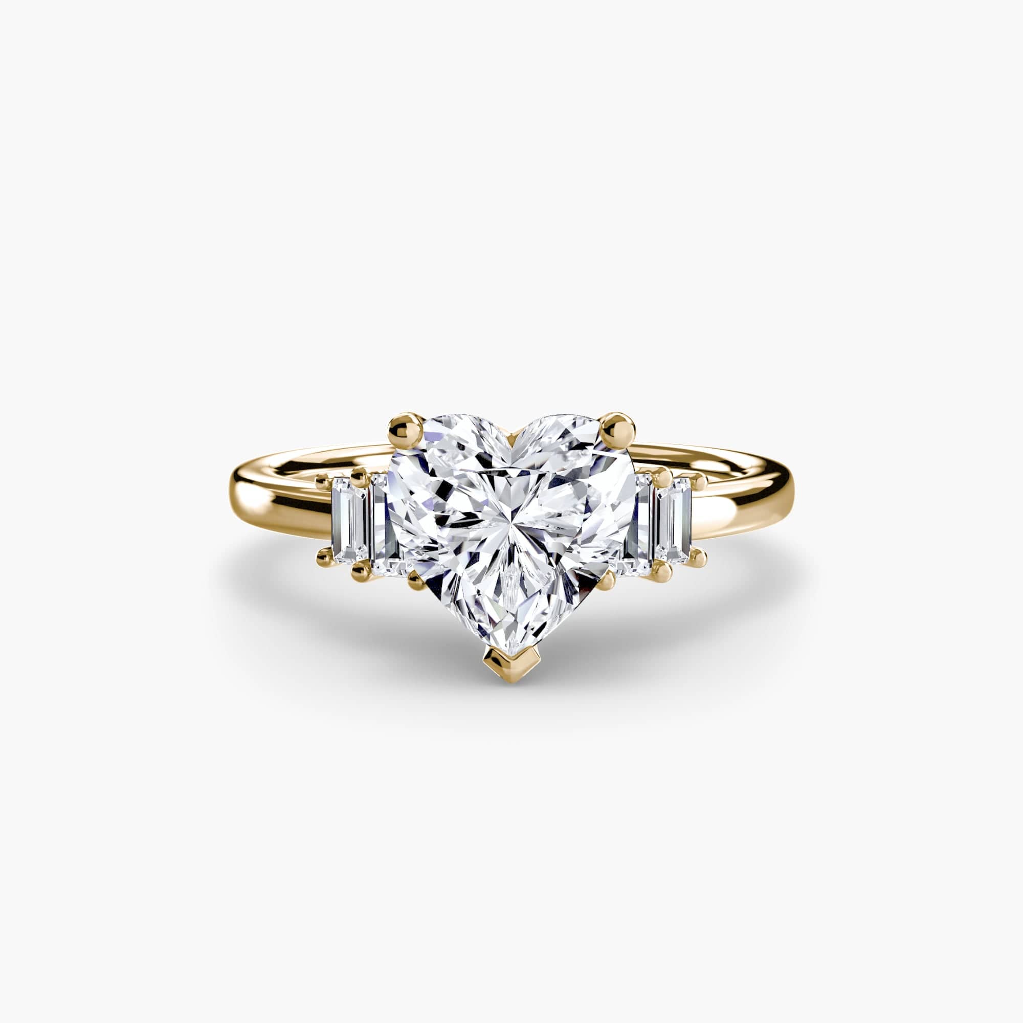 BW James Jewelers setting Baguette Accent Solitaire