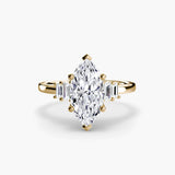 BW James Jewelers setting Baguette Accent Solitaire