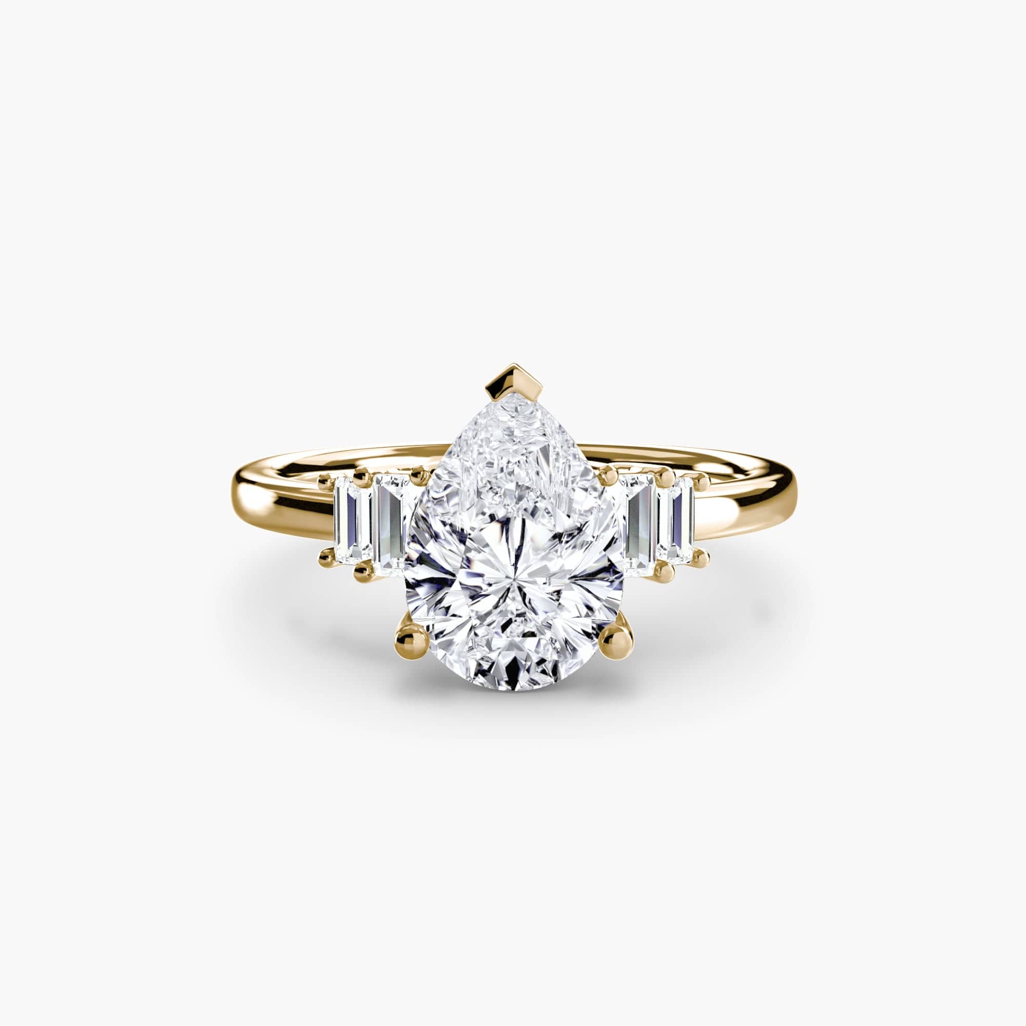 BW James Jewelers setting Baguette Accent Solitaire