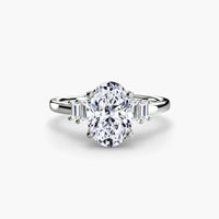 BW James Jewelers setting Baguette Accent Solitaire