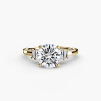 BW James Jewelers setting Baguette Accent Solitaire