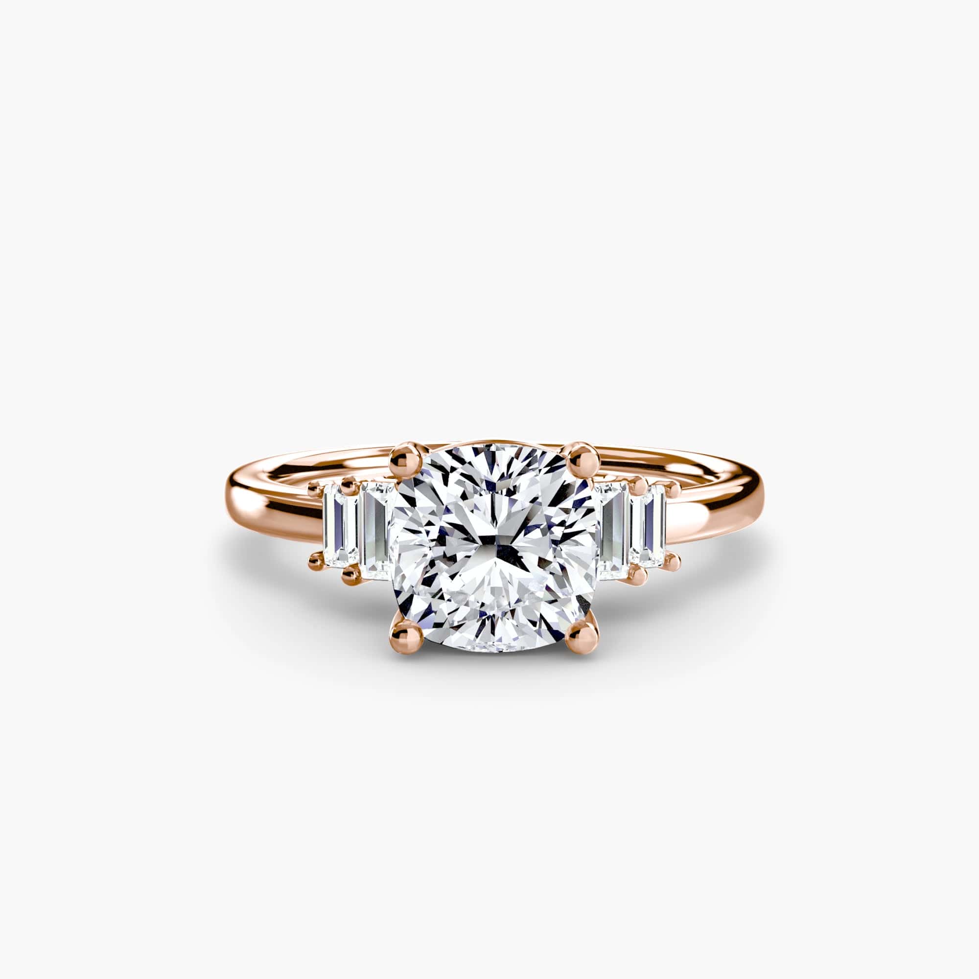 BW James Jewelers setting Baguette Accent Solitaire
