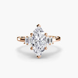 BW James Jewelers setting Baguette Accent Solitaire
