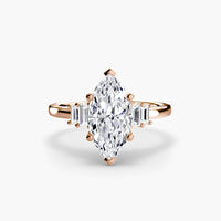 BW James Jewelers setting Baguette Accent Solitaire