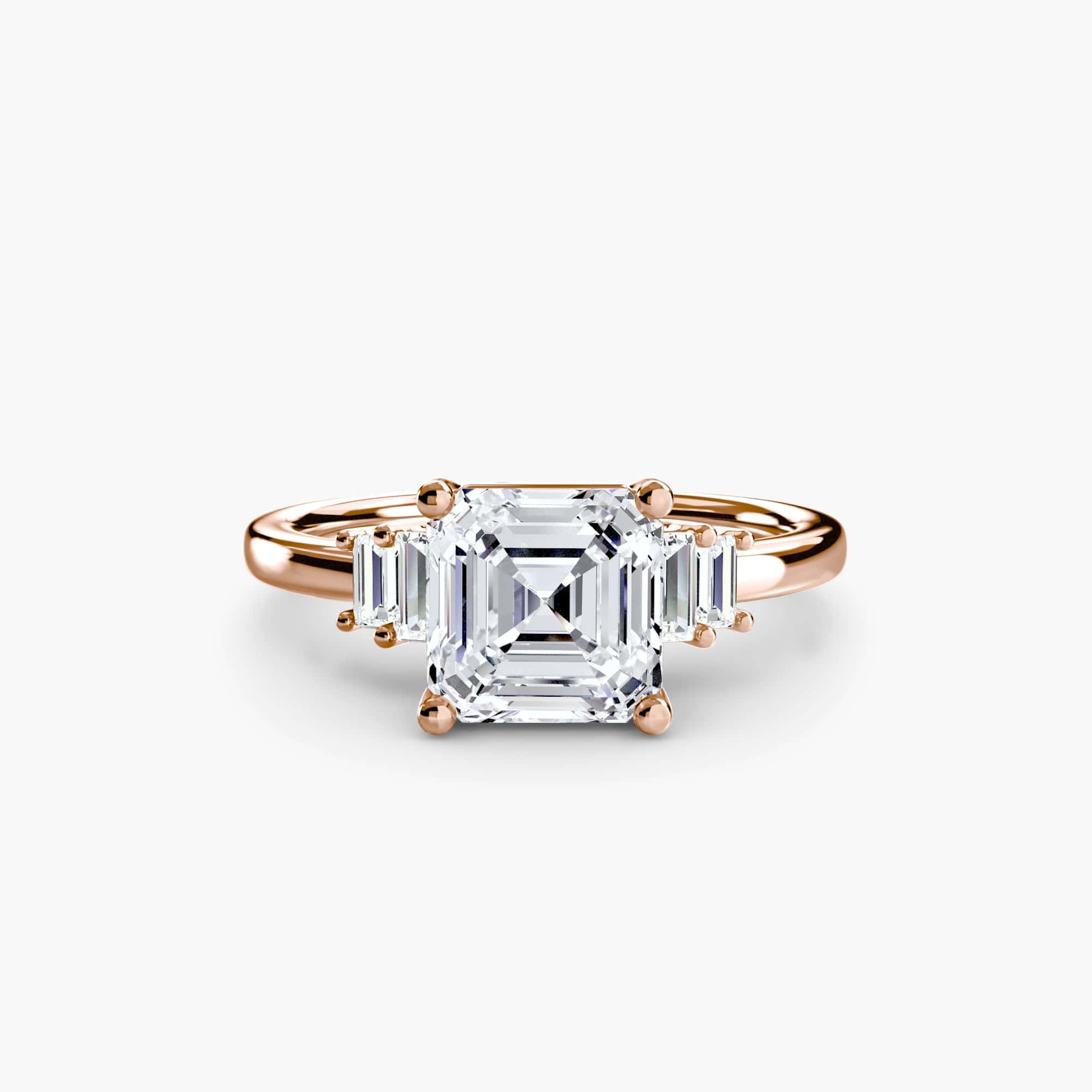 BW James Jewelers setting Baguette Accent Solitaire