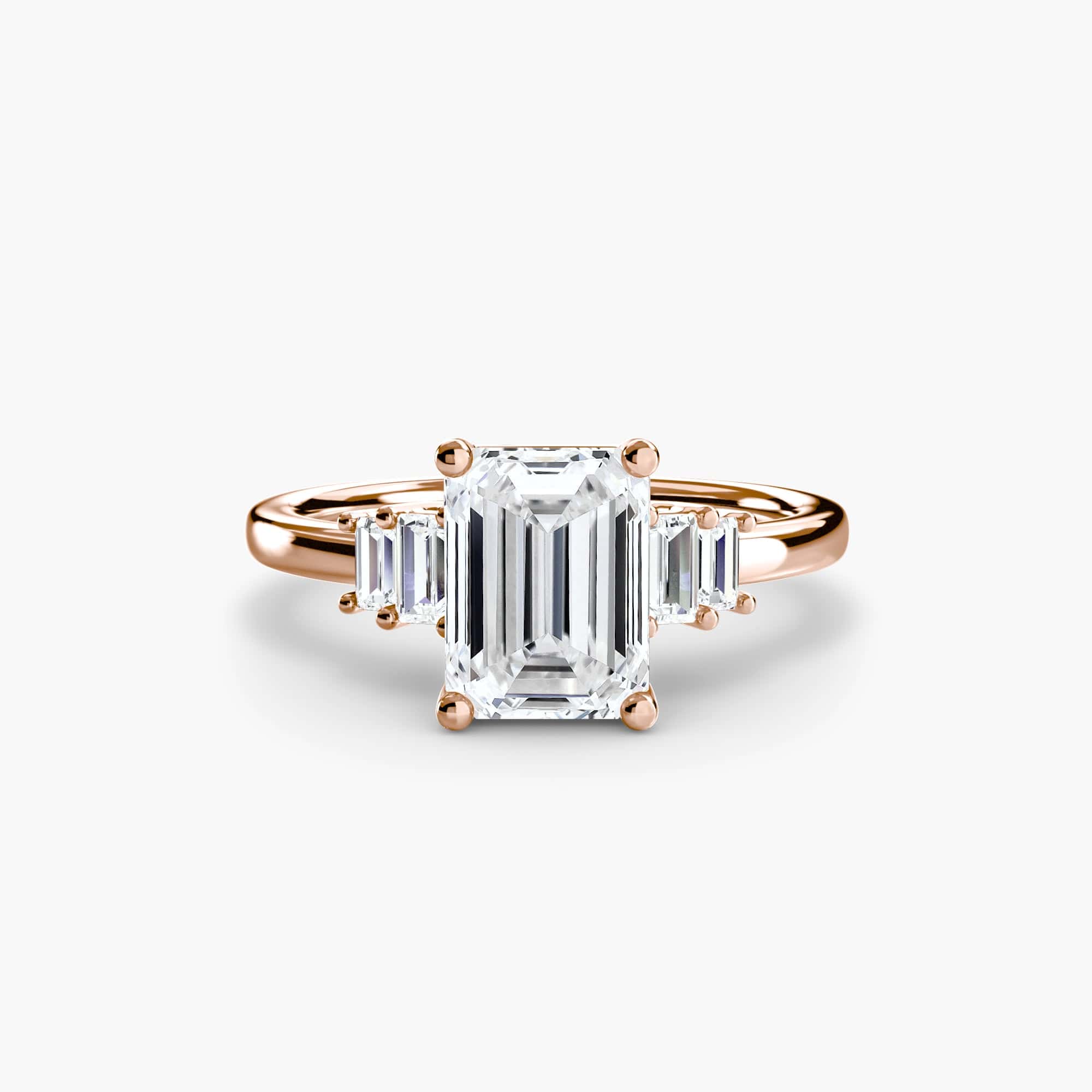 BW James Jewelers setting Baguette Accent Solitaire