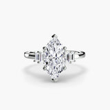 BW James Jewelers setting Baguette Accent Solitaire