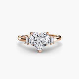 BW James Jewelers setting Baguette Accent Solitaire