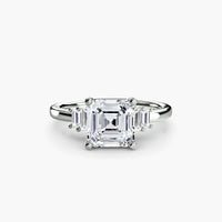 BW James Jewelers setting Baguette Accent Solitaire