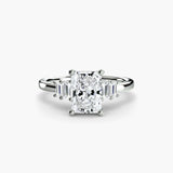 BW James Jewelers setting Baguette Accent Solitaire