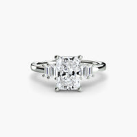 BW James Jewelers setting Baguette Accent Solitaire
