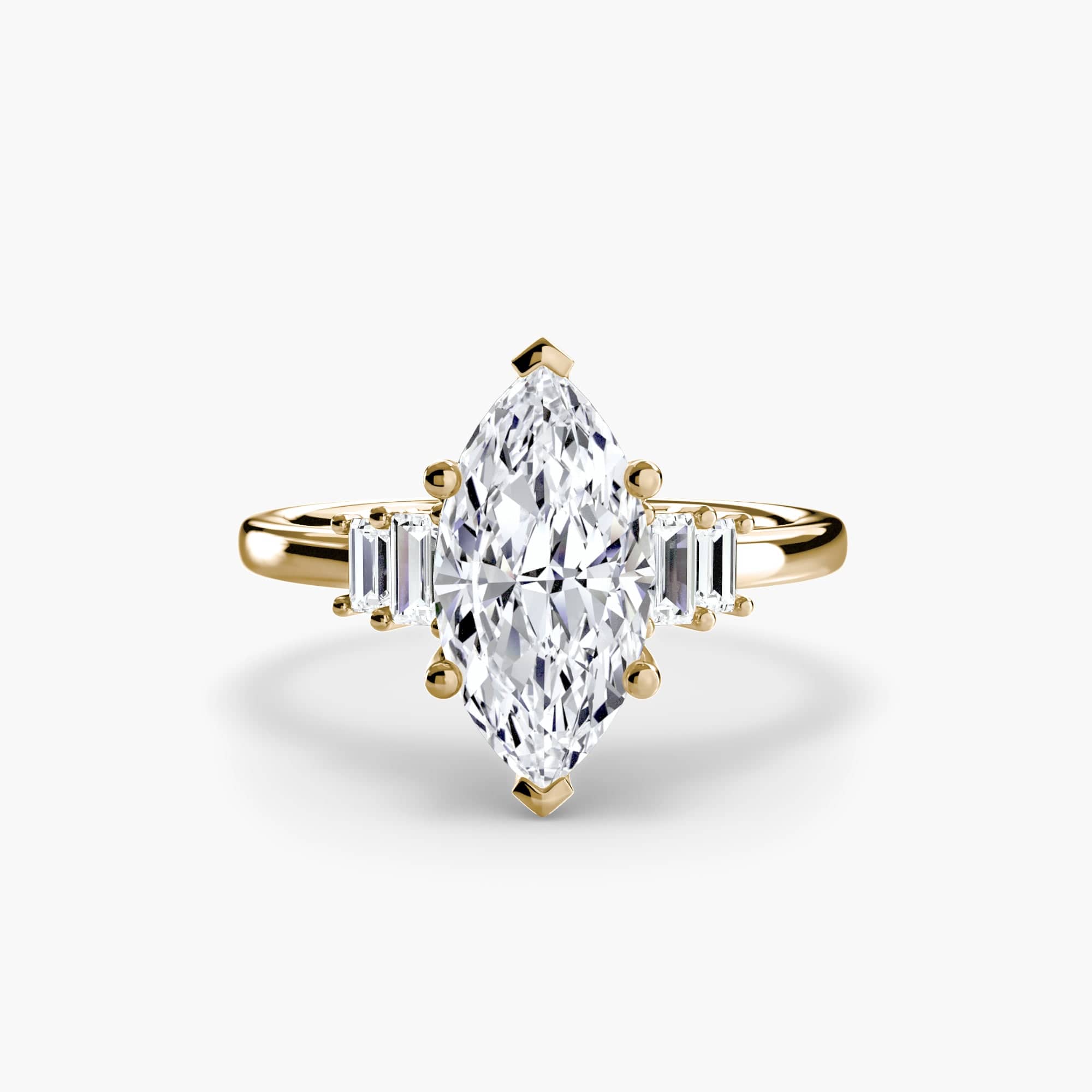 BW James Jewelers setting Baguette Accent Solitaire