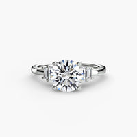 BW James Jewelers setting Baguette Accent Solitaire