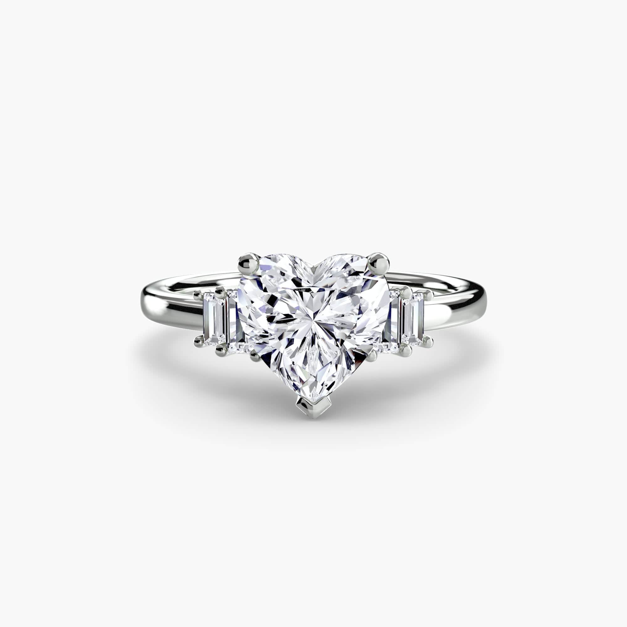 BW James Jewelers setting Baguette Accent Solitaire