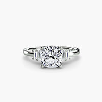 BW James Jewelers setting Baguette Accent Solitaire