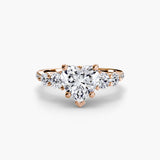 BW James Jewelers setting Five Stone Ring with Pavé Band