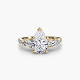 BW James Jewelers setting Five Stone Ring with Pavé Band