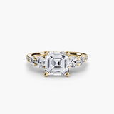 BW James Jewelers setting Five Stone Ring with Pavé Band