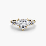 BW James Jewelers setting Five Stone Ring with Pavé Band