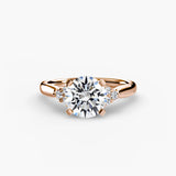 BW James Jewelers setting Solitaire with Cluster Shoulders 2