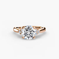BW James Jewelers setting Solitaire with Cluster Shoulders 2