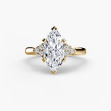 BW James Jewelers setting Solitaire with Cluster Shoulders 2