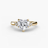 BW James Jewelers setting Solitaire with Cluster Shoulders 2