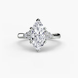 BW James Jewelers setting Solitaire with Cluster Shoulders 2