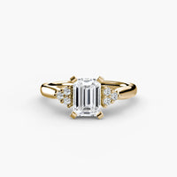 BW James Jewelers setting Solitaire with Cluster Shoulders 2