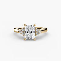 BW James Jewelers setting Solitaire with Cluster Shoulders 2