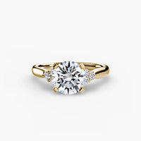 BW James Jewelers setting Solitaire with Cluster Shoulders 2