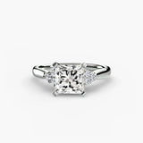 BW James Jewelers setting Solitaire with Cluster Shoulders 2