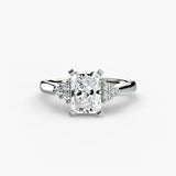 BW James Jewelers setting Solitaire with Cluster Shoulders 2