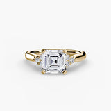 BW James Jewelers setting Solitaire with Cluster Shoulders 2