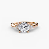 BW James Jewelers setting Solitaire with Cluster Shoulders 2