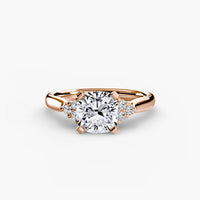 BW James Jewelers setting Solitaire with Cluster Shoulders 2