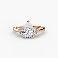 BW James Jewelers setting Solitaire with Cluster Shoulders 2