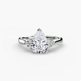 BW James Jewelers setting Solitaire with Cluster Shoulders 2
