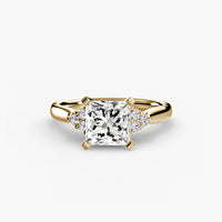 BW James Jewelers setting Solitaire with Cluster Shoulders 2