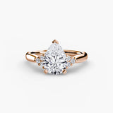 BW James Jewelers setting Solitaire with Cluster Shoulders 2
