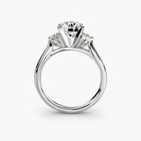 BW James Jewelers setting Solitaire with Cluster Shoulders 2