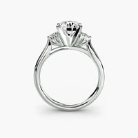 BW James Jewelers setting Solitaire with Cluster Shoulders 2