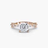 BW James Jewelers setting Solitaire with Eternity Pavé
