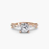 BW James Jewelers setting Solitaire with Eternity Pavé