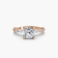 BW James Jewelers setting Solitaire with Eternity Pavé