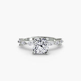 BW James Jewelers setting Solitaire with Eternity Pavé