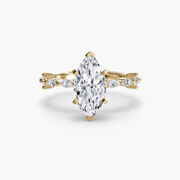BW James Jewelers setting Solitaire with Eternity Pavé