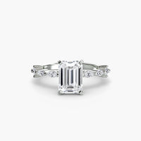 BW James Jewelers setting Solitaire with Eternity Pavé