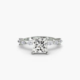 BW James Jewelers setting Solitaire with Eternity Pavé