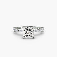 BW James Jewelers setting Solitaire with Eternity Pavé